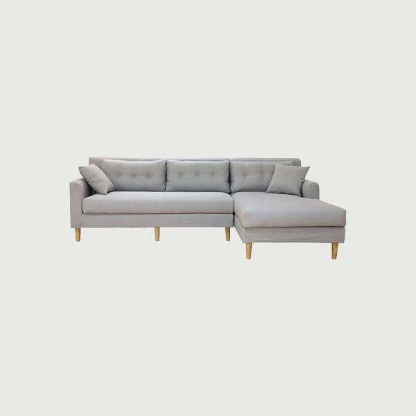 Modern perfect color three seater sofa with matching ottoman