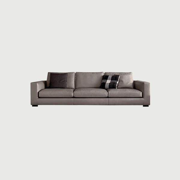 China quality guaranteed sofa furniture supplier leather modern 4 seater sofa