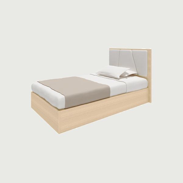 Modern Bed Room Furniture Wooden Single Bed for Hotel Bedroom Furniture Set