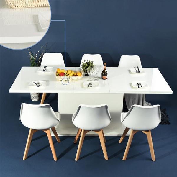 Multifunction Space Saving Extendable table Rectangular Wood dining tables