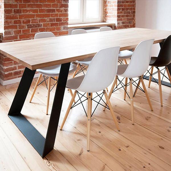 Modern new design sturdy solid wood table oak dining table