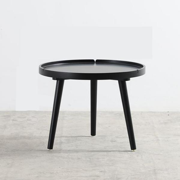 Modern Creative Design Wooden Round Coffee Side Table