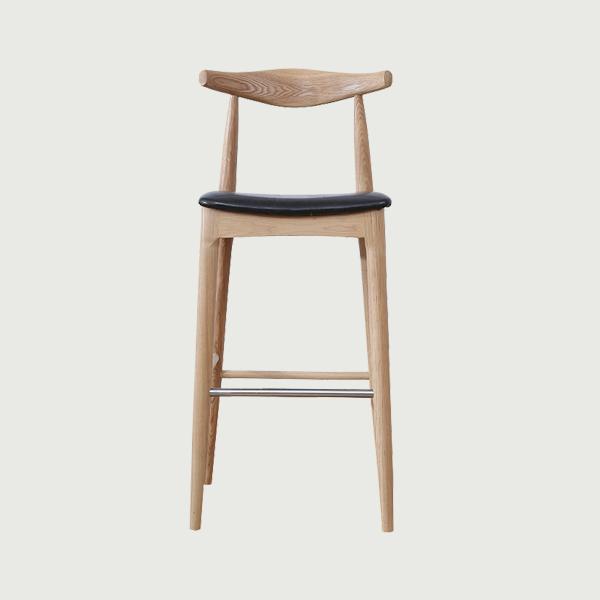 Available High End Wooden Version Upholstered Bar Stool