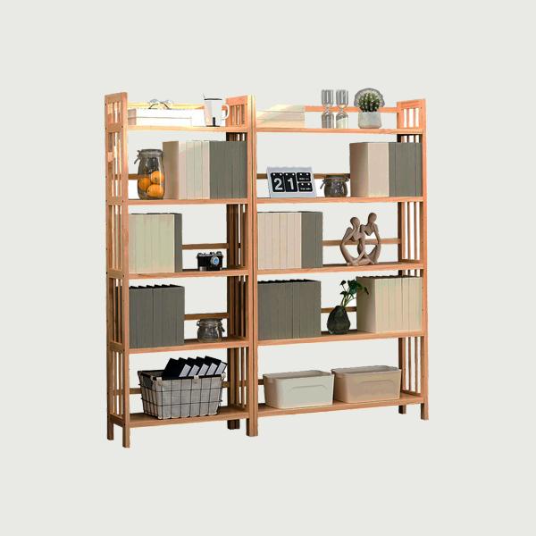 Living Room Wooden Wall floating Bookcase Book Shelf