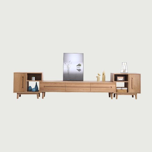 Solid wood tv cabinet Moden tv stand simple design living room tv cabinet