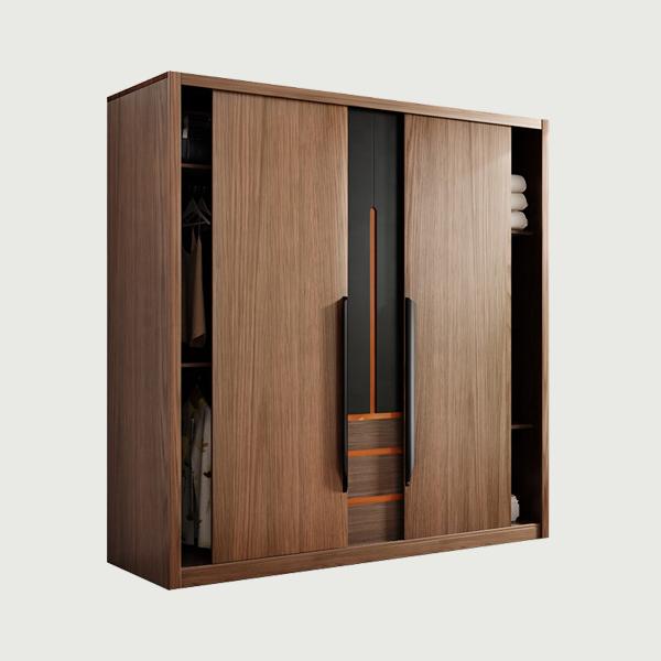 Home furniture clothes cabinet closet wooden wardrobe for bedroom