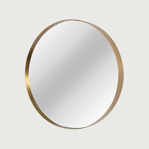 Furniture Decorative Round Shape Aluminum Frame Wall Mirror for Hotel