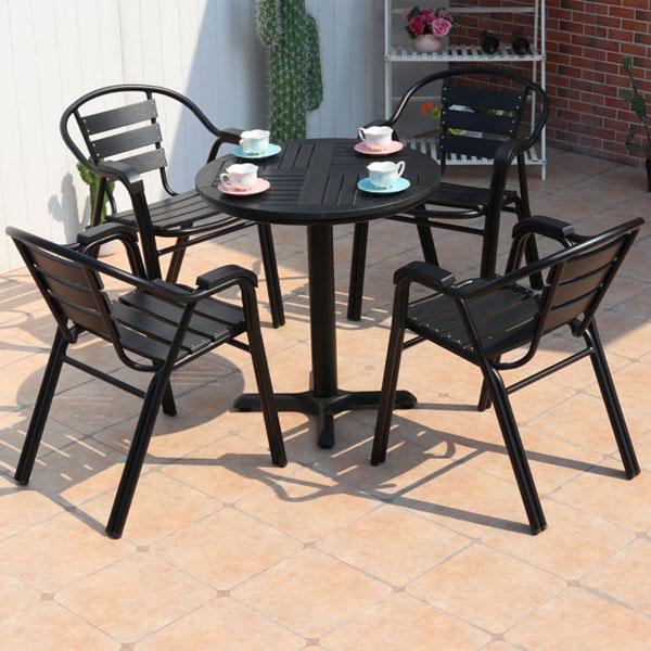 Aluminium outdoor table and chair set poly wood furniture manufacturer