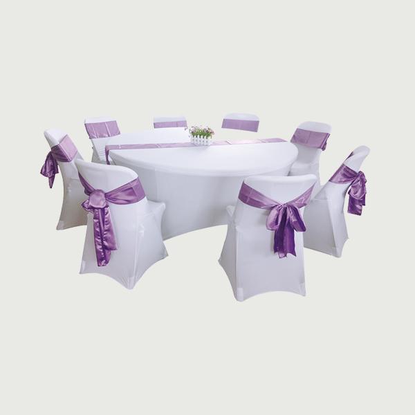 Modern chair and table cover set custom table cloth for Weddings, parties