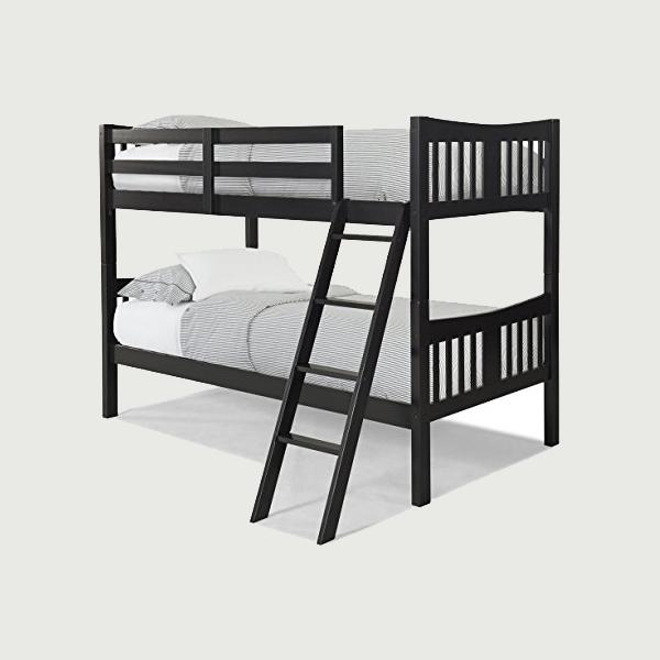 Pine Furniture Modern And Useful Kids Triple Bunk Bed With Slide