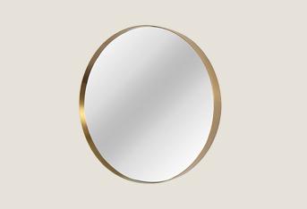 Furniture Decorative Round Shape Aluminum Frame Wall Mirror for Hotel